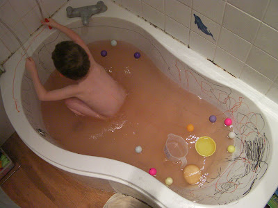 bath dirtier than when you started. using face-painting pens