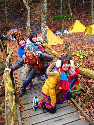 日本 女子露營 回歸自然