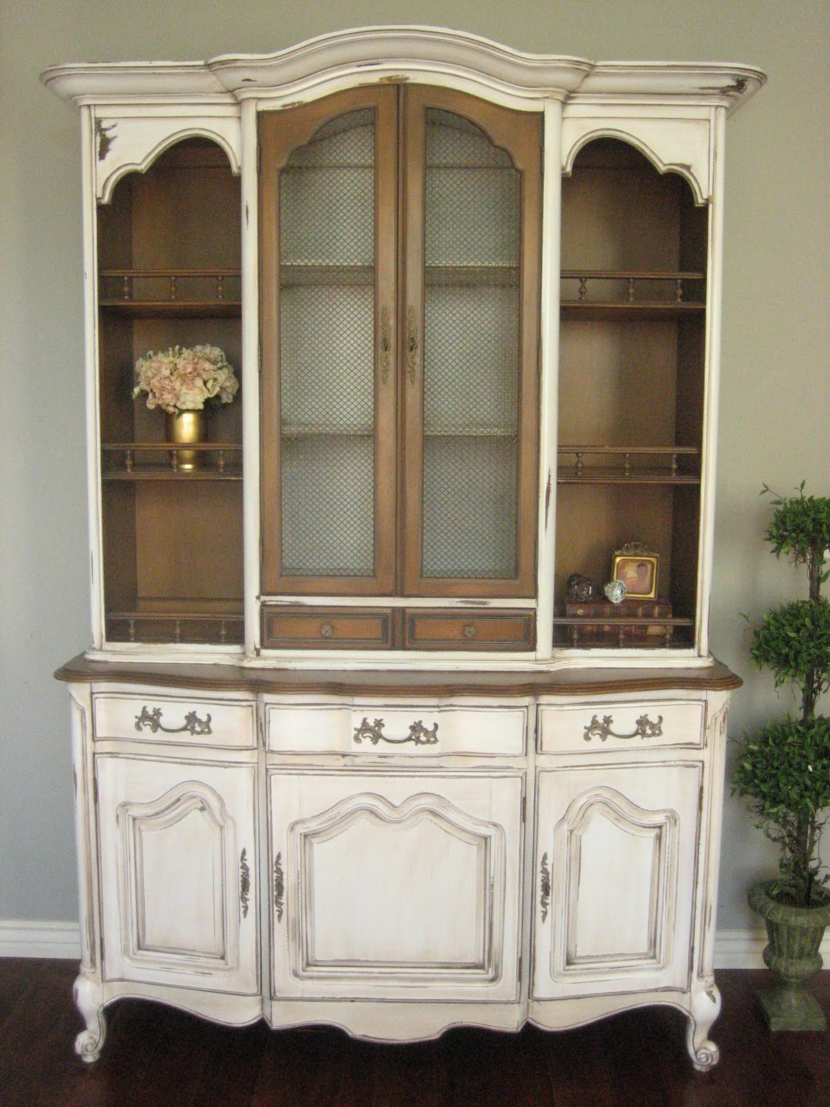 French Provincial Hutch French Provincial Hutch