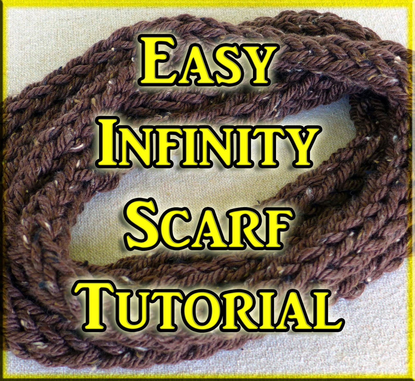 EasyMeWorld How To Finger Knit an Infinity Scarf