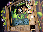 Little theater on stage for scenic action