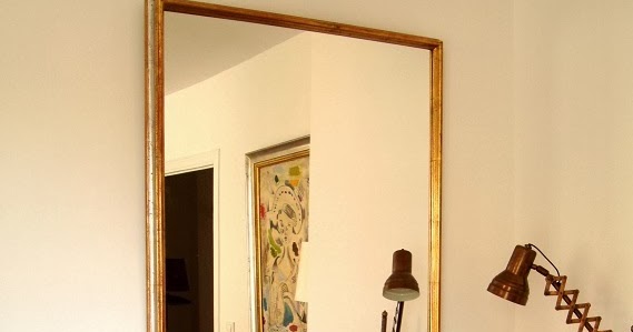 KP Tienda Vintage Online: Espejo dorado de madera marco artesano