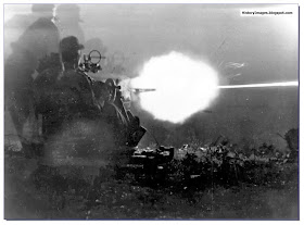 Germans firing  20 mm Flak 30 anti-aircraft gun in Italy 1943