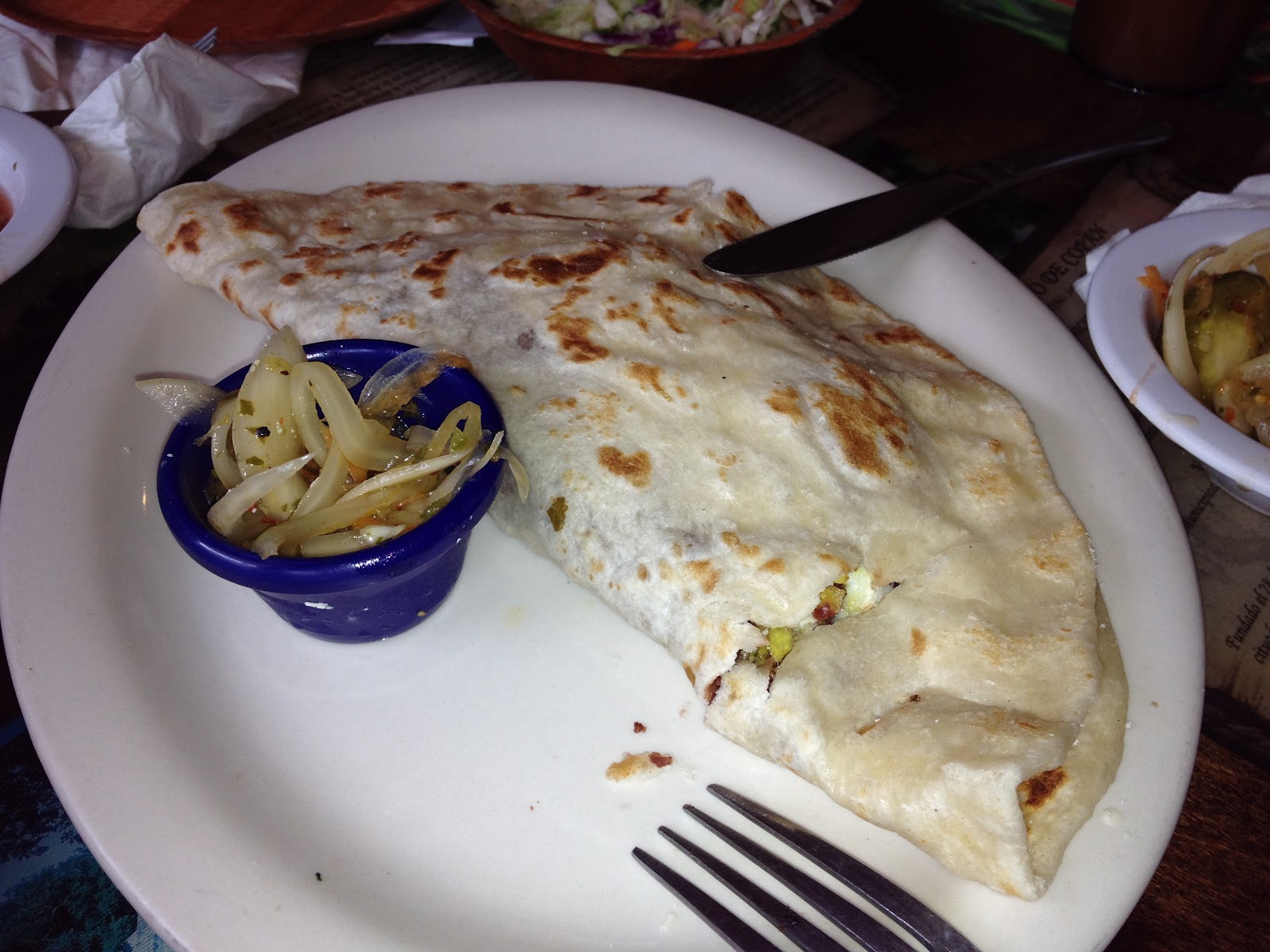 Comiendo hoy con Jen Quesadilla de Requesón de Copán, Honduras