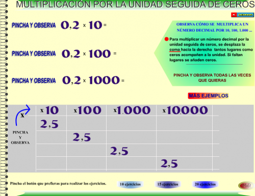 Operaciones con decimales