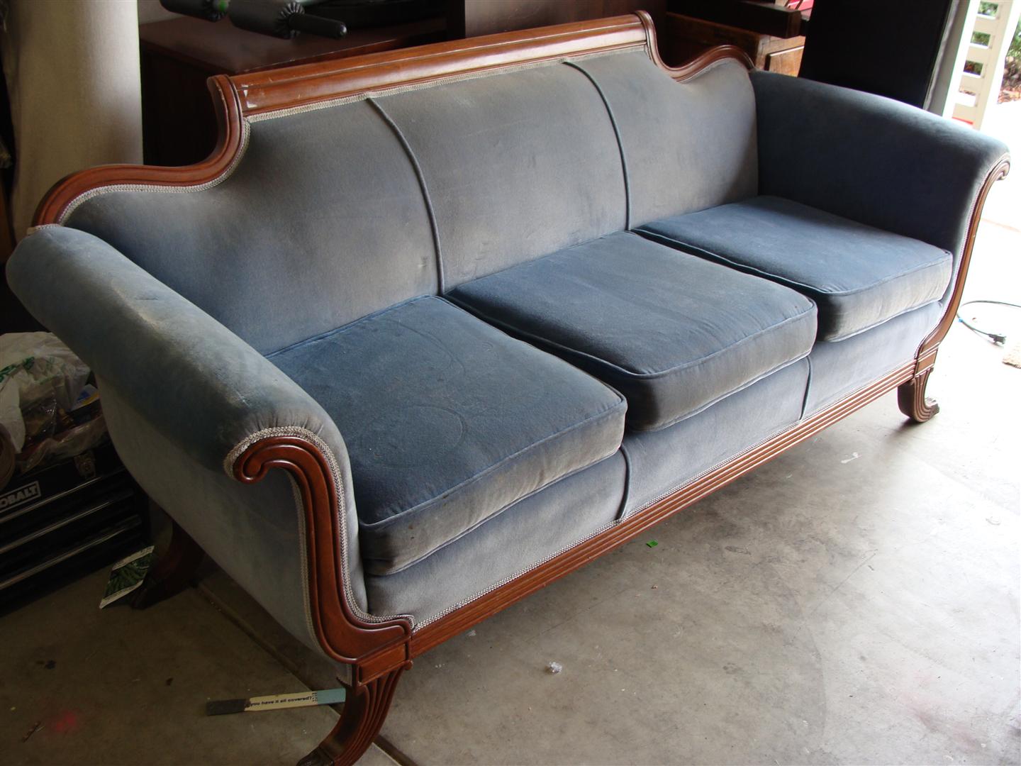 diddle dumpling Before and After Antique Sofa
