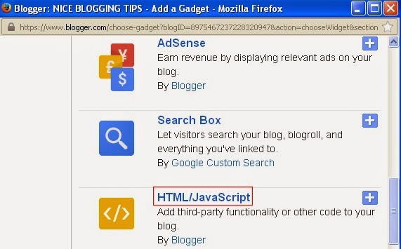 Install Alexa Widget On Blogger