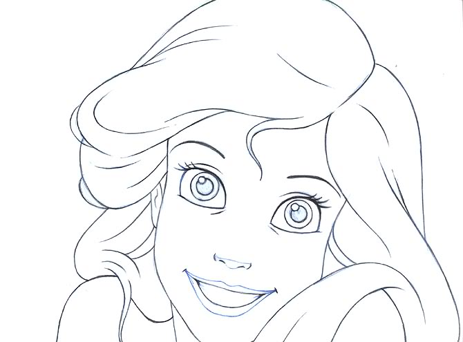 DISNEY COLORING PAGES: LITTLE MERMAID TO COLOUR IN