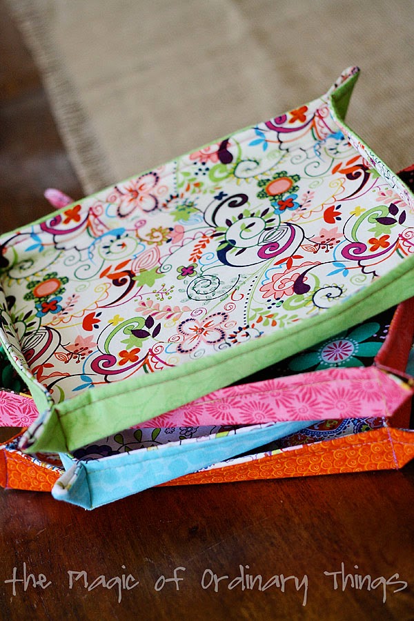 The Magic of Ordinary Things FABRIC TRAYS...