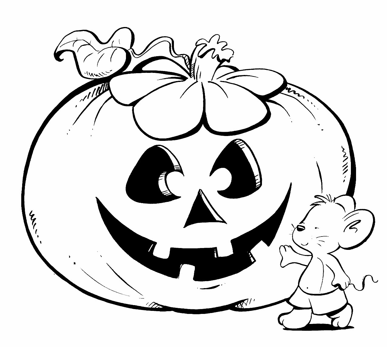 ImagesList.com: Halloween Pumpkins for Coloring, part 1