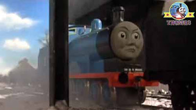 Thomas and friends Edward the train engine called to big red number 5 James tank engine slow down