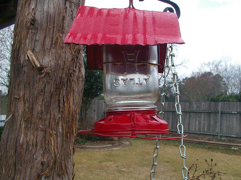 Lonesome Daves Stuff Mason jar humming bird feeders