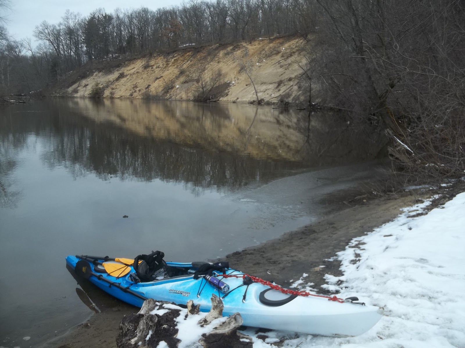 Kayaking Michigan Rivers Kalamazoo River March 23, 2013