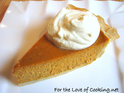 Pumpkin Pie with Homemade Crust