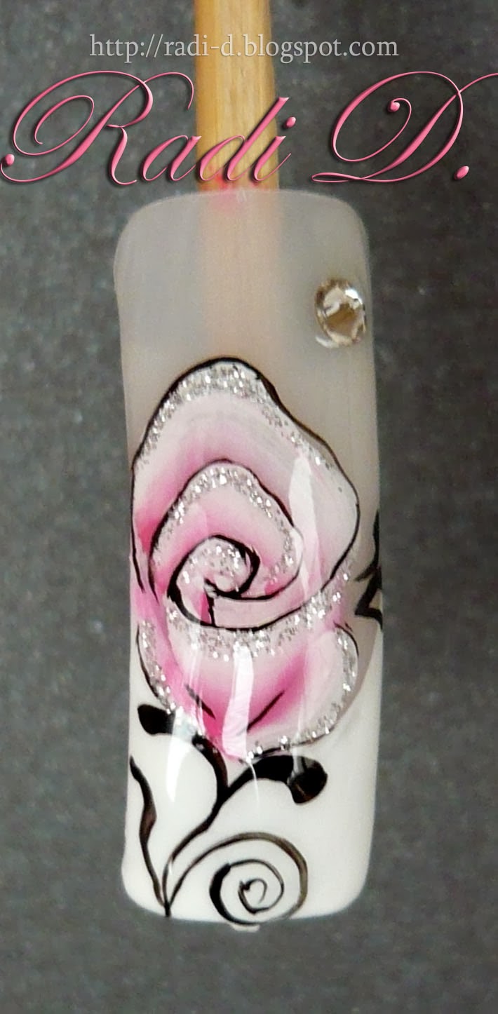 It`s all about nails Step by Step One Stroke Flower