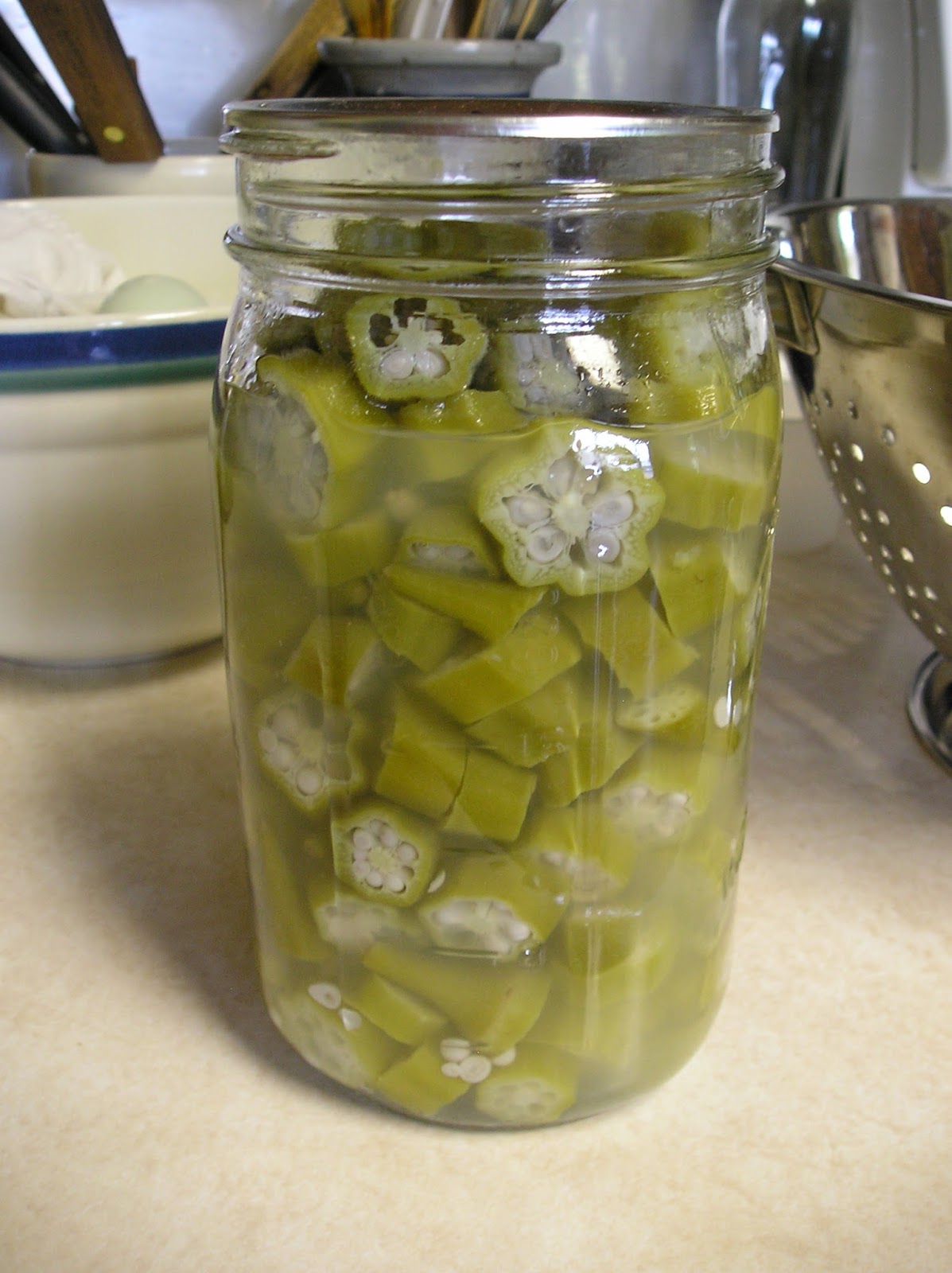 Thoughts from Frank and Fern Canning Okra DO NOT USE THIS RECIPE