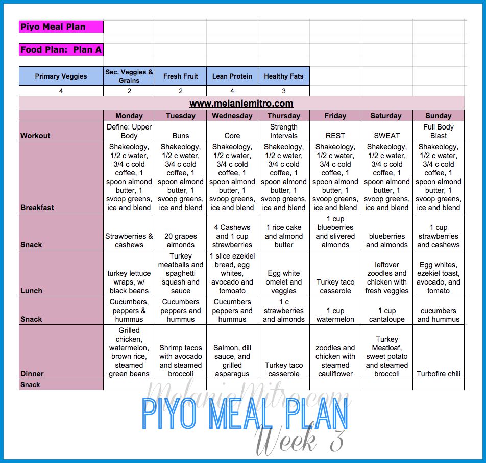 6 Day Piyo Workout Plan for Build Muscle