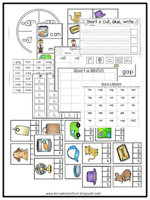 Mrs. Wheeler's First Grade Tidbits: Short Vowel Activities
