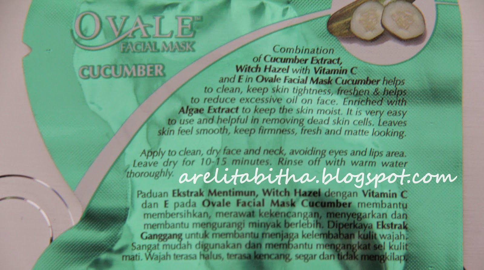 Download Product Review Ovale Facial Mask Cucumber PSD Mockup Templates