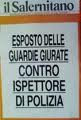 denunciato ispettore di polizia dal segretario Pellegrino