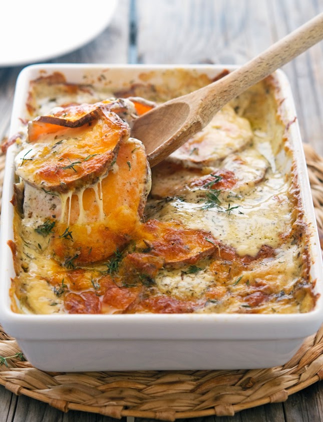 The Iron You Scalloped Sweet Potatoes