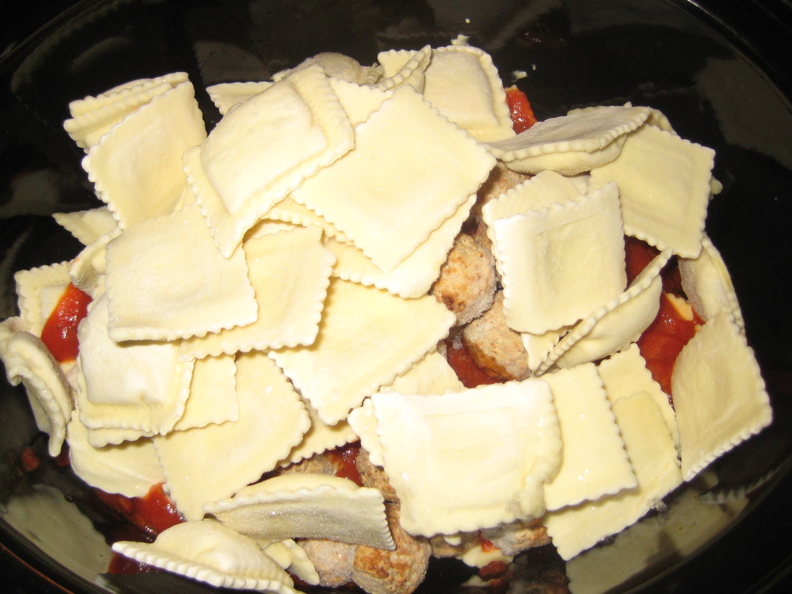 Baking Momma of Two Crock Pot Recipe Ravioli and Meatballs