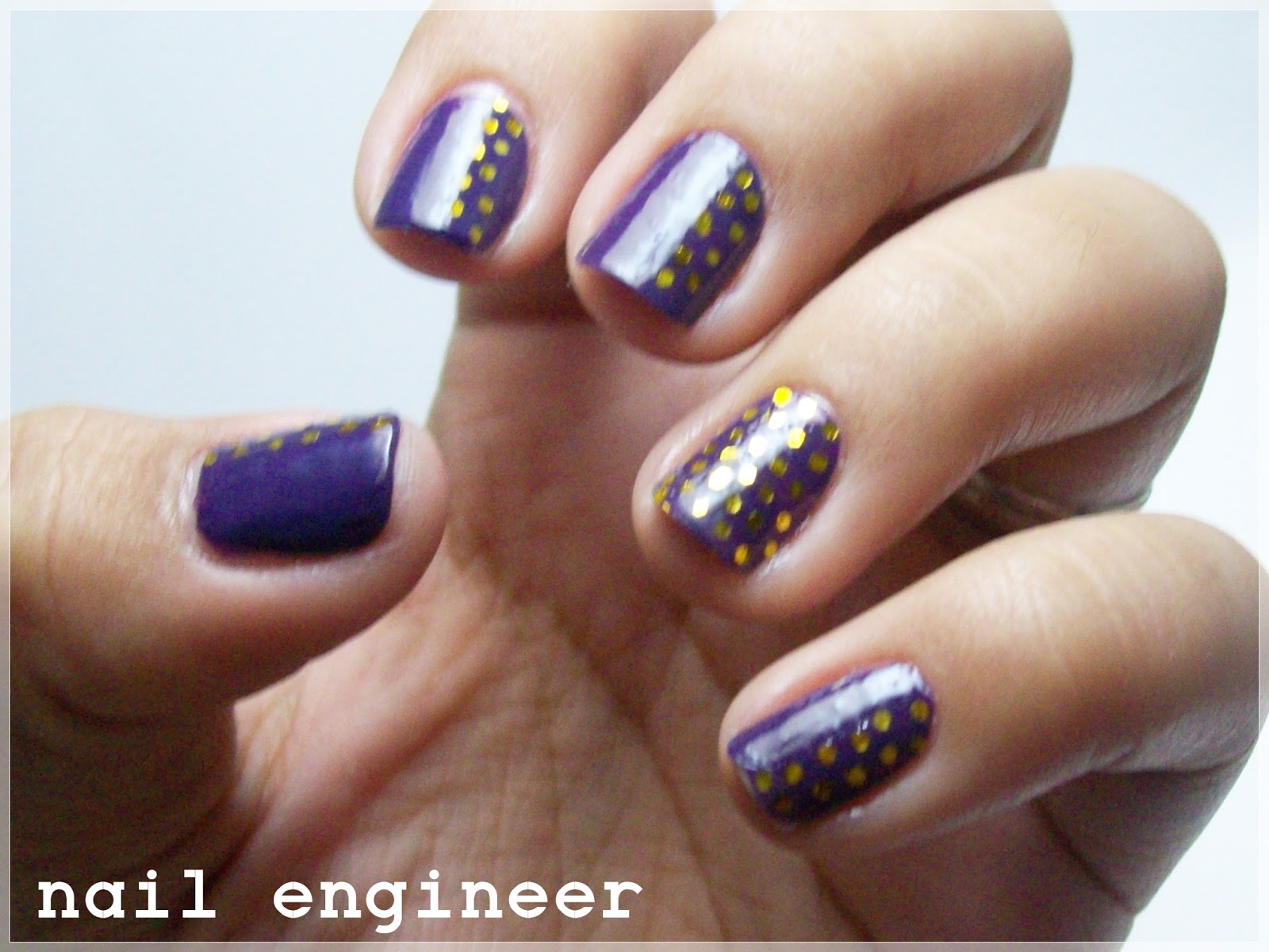 Nail Engineer Day 3 Glitter loaded nails