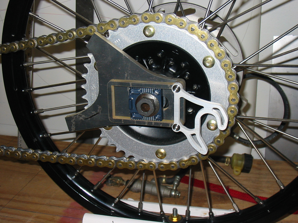 Creating a Kustom GN400 Motorcycle Axles, spacers, brackets, more