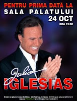 Pe 24 octombrie, JULIO IGLESIAS concerteaza pentru prima data intr-o sala de spectacol din Romania  
