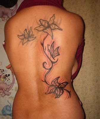 free design tiger lily tattoo flowers