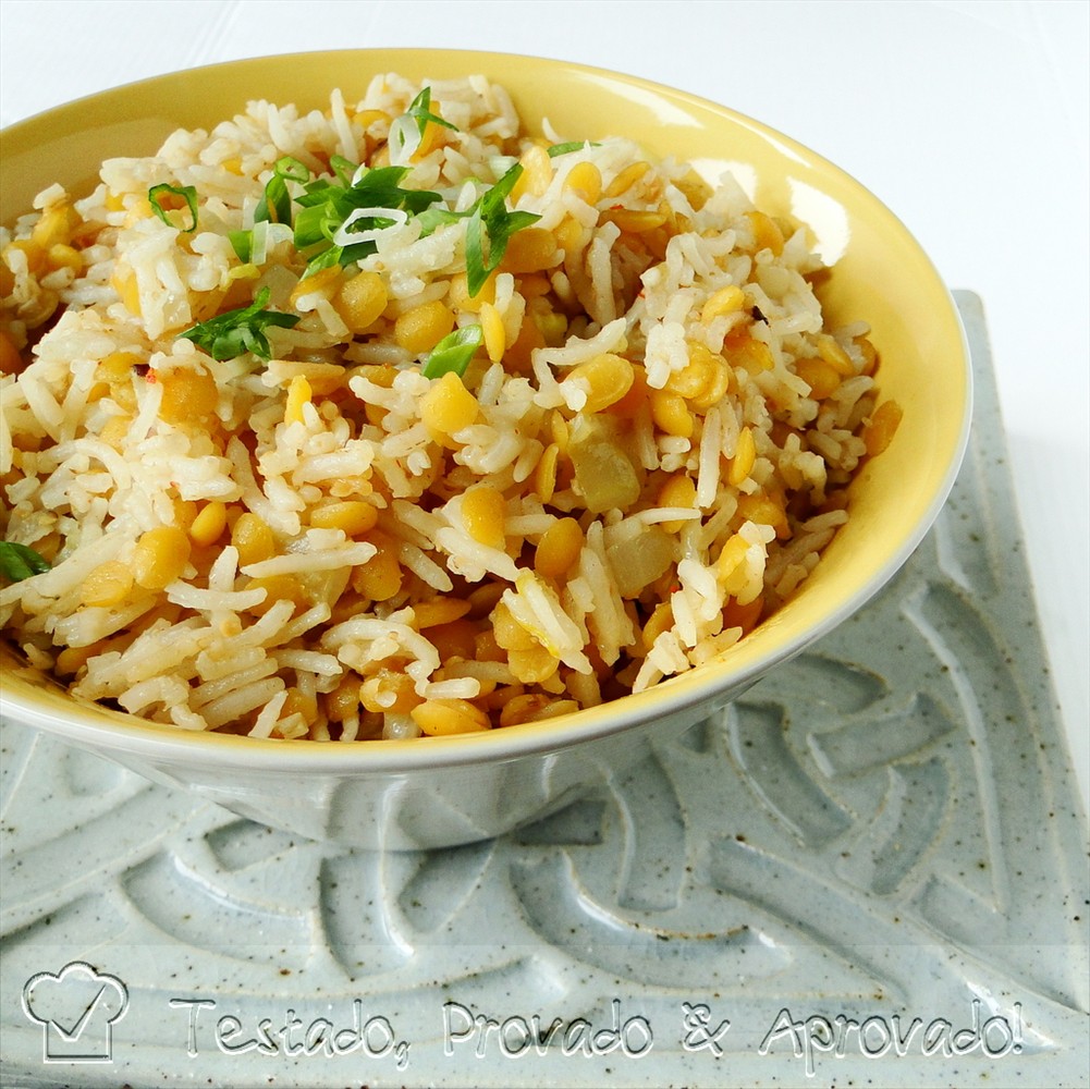 Testado, Provado e Aprovado! YELLOW LENTIL BASMATI RICE FOR A