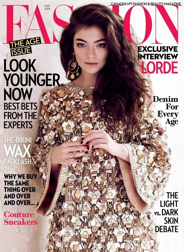Lorde covers Fashion Magazine in an embellished Dolce & Gabbana design