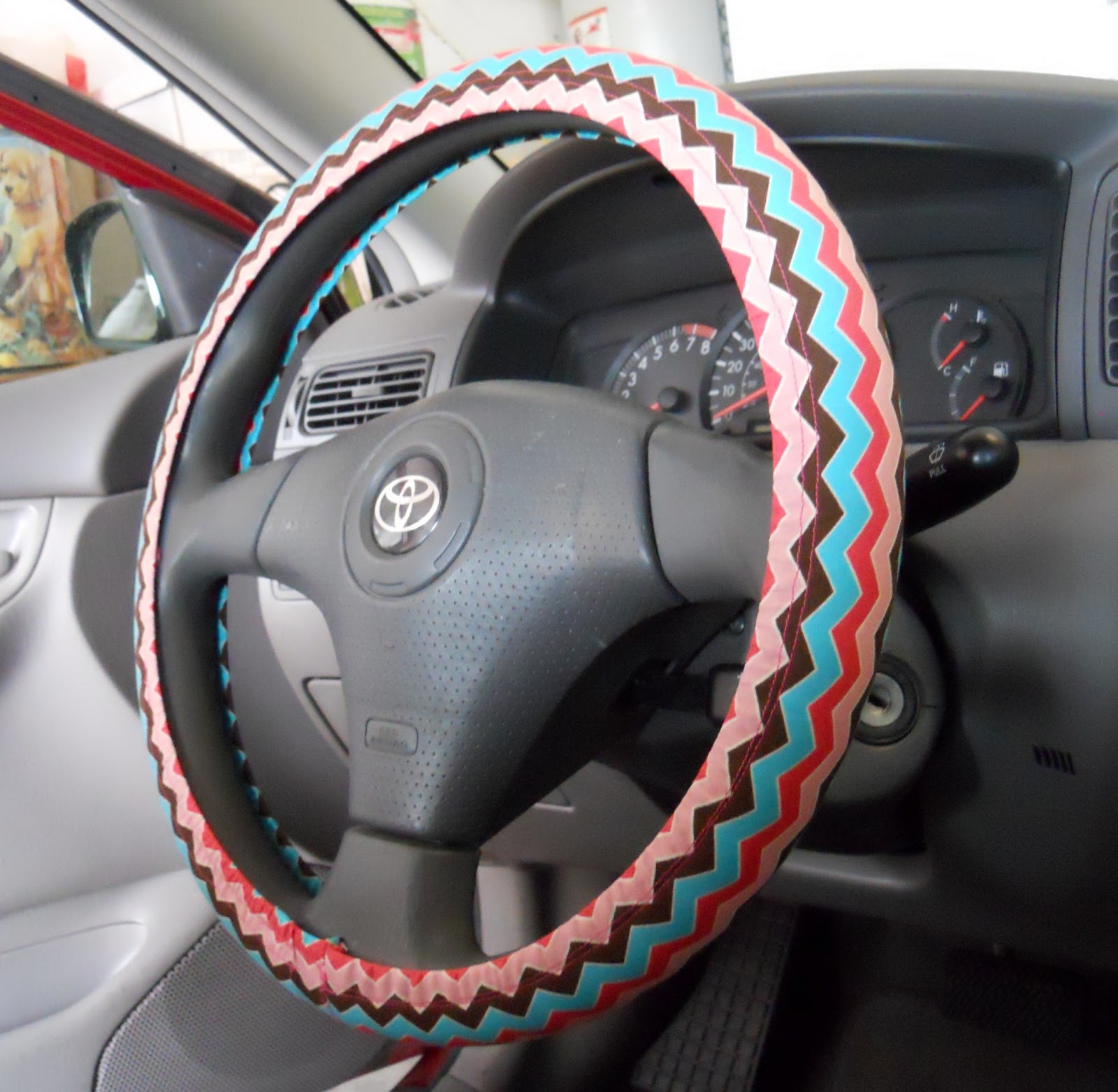 Corner Window Crafts DIY Steering Wheel Cover