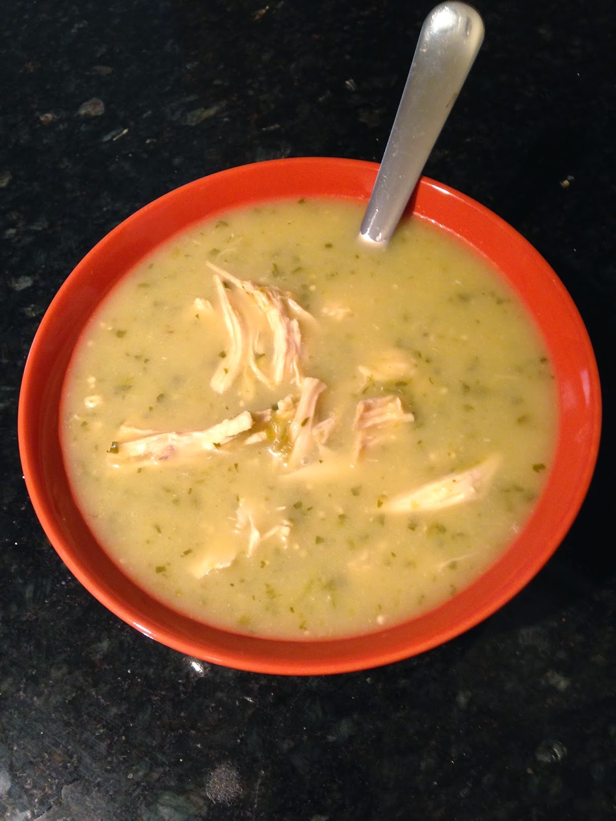 Clean College Cooking Roasted Tomatillo Chicken Soup