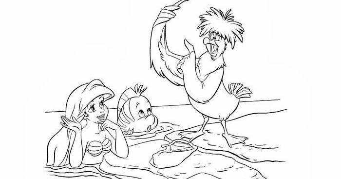 Little Mermaid coloring page | Free Coloring Pages and Coloring Books