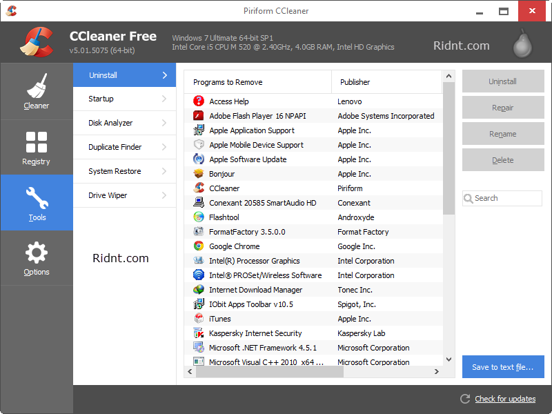 Ccleaner For Xp Professional