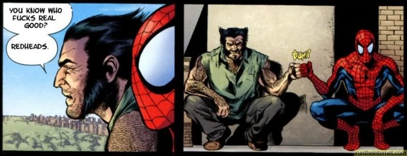Wolverine Spiderman Redheads
