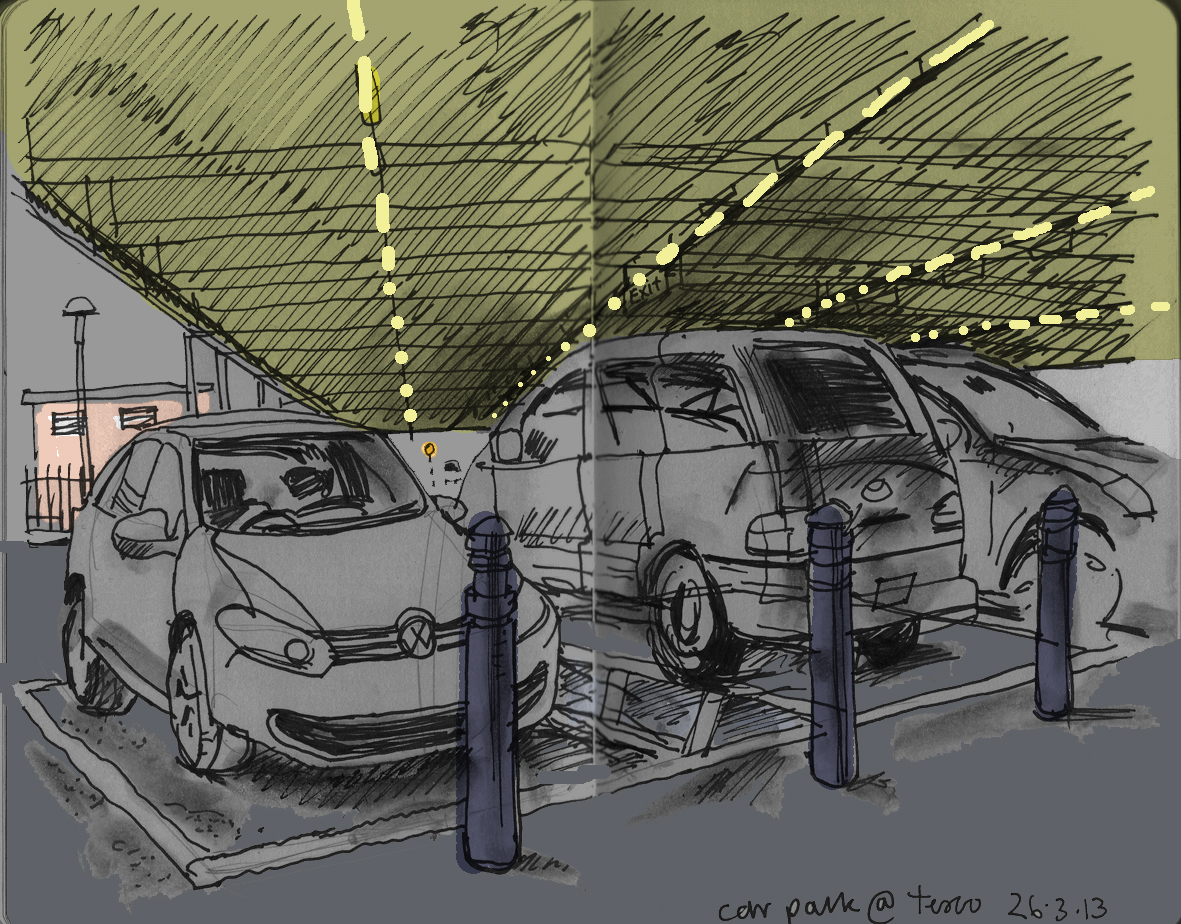 lineandwash car park at Tesco Elmers End