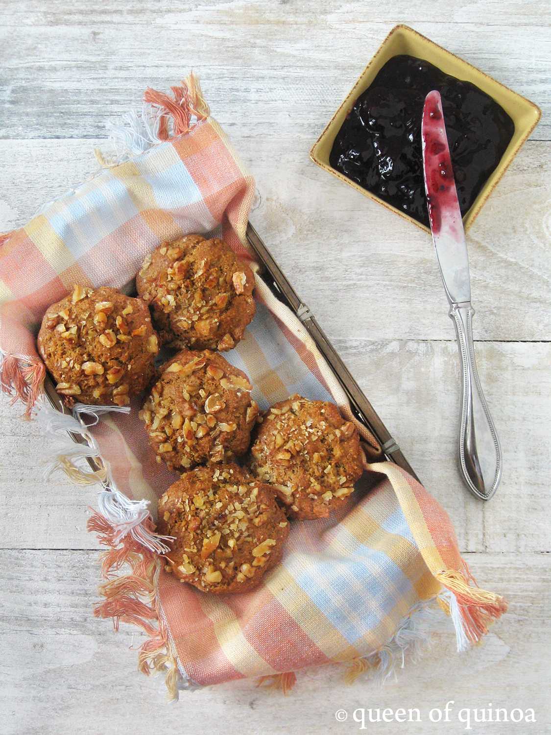 The Queen of Quinoa GlutenFree Banana Bread Muffins