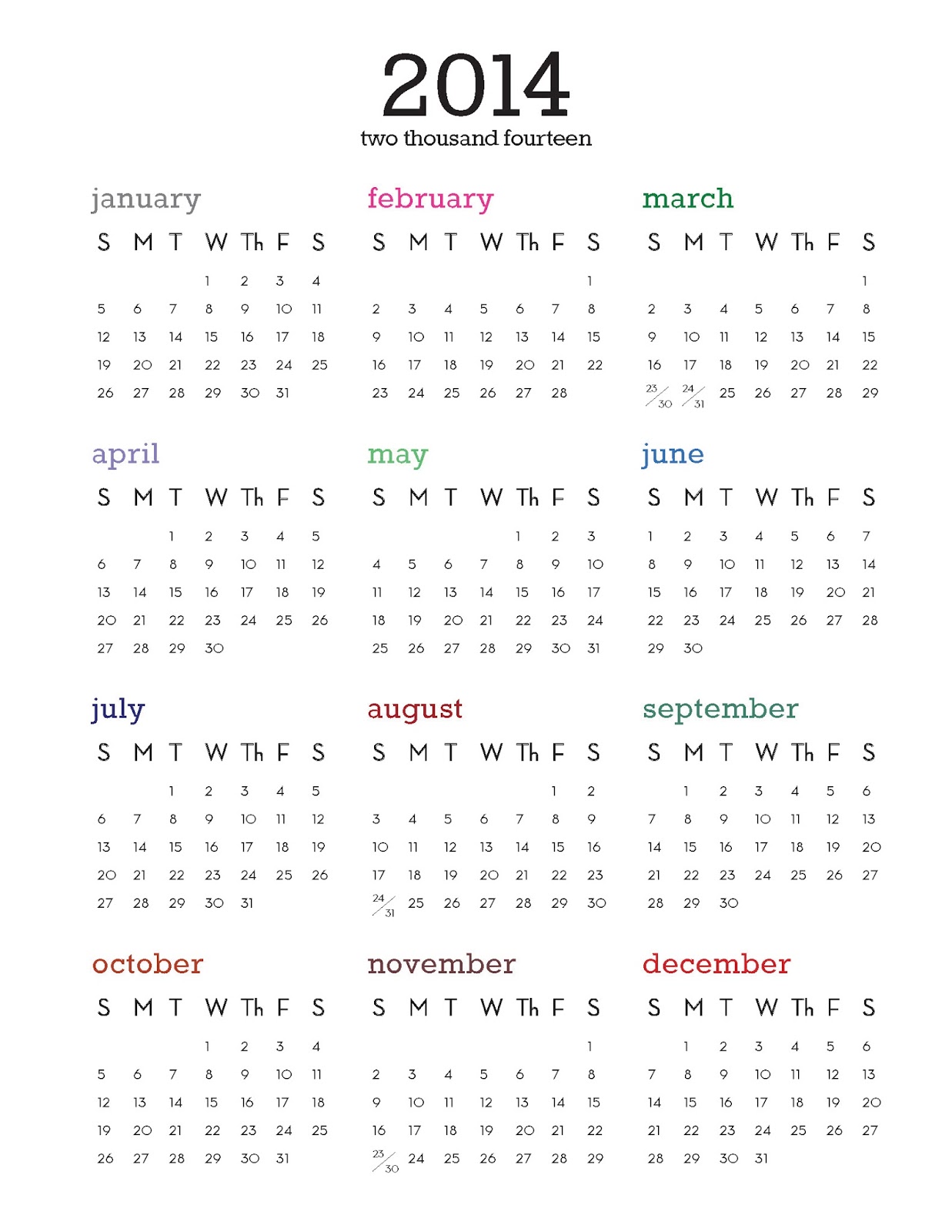 free template calendar 2014 printable 2014 calendar on one page new calendar free template calendar 2014 printable 2014 calendar on one page new calendar