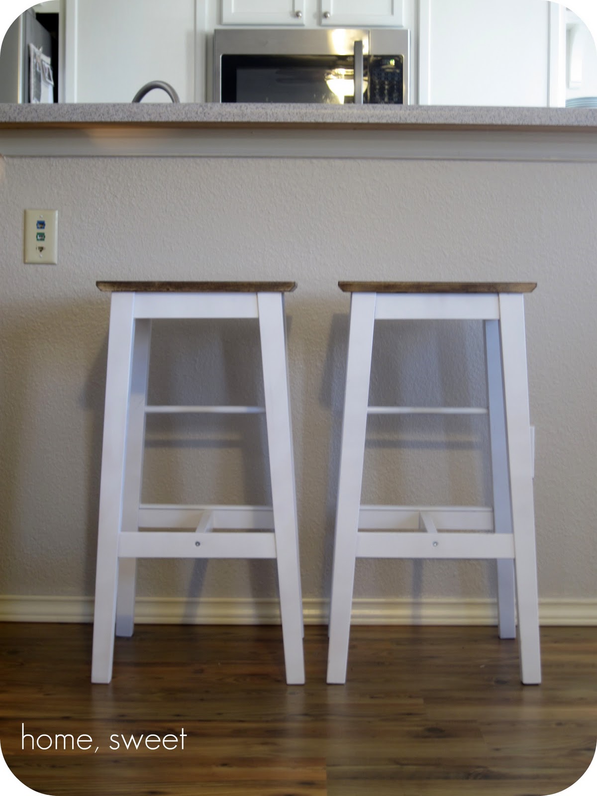 home, thrifty home Customized IKEA Barstools