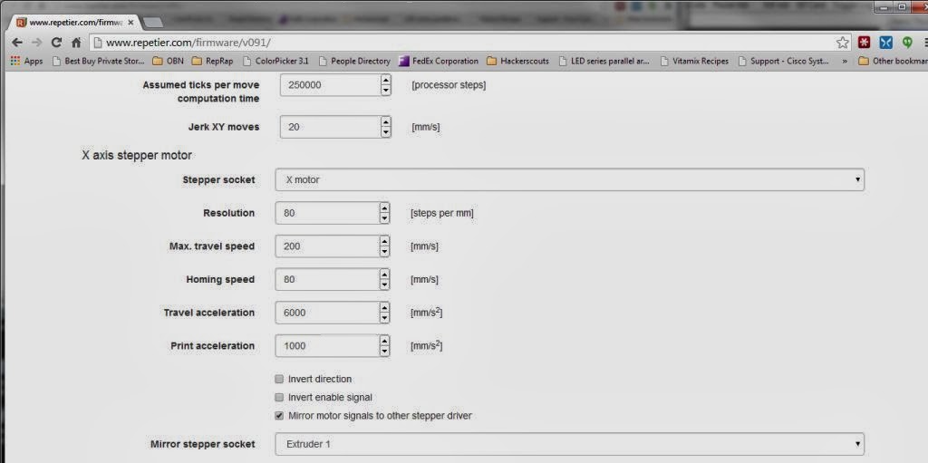 Reprap Repetier Firmware