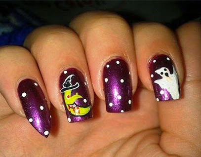 scary halloween nails art stickers
