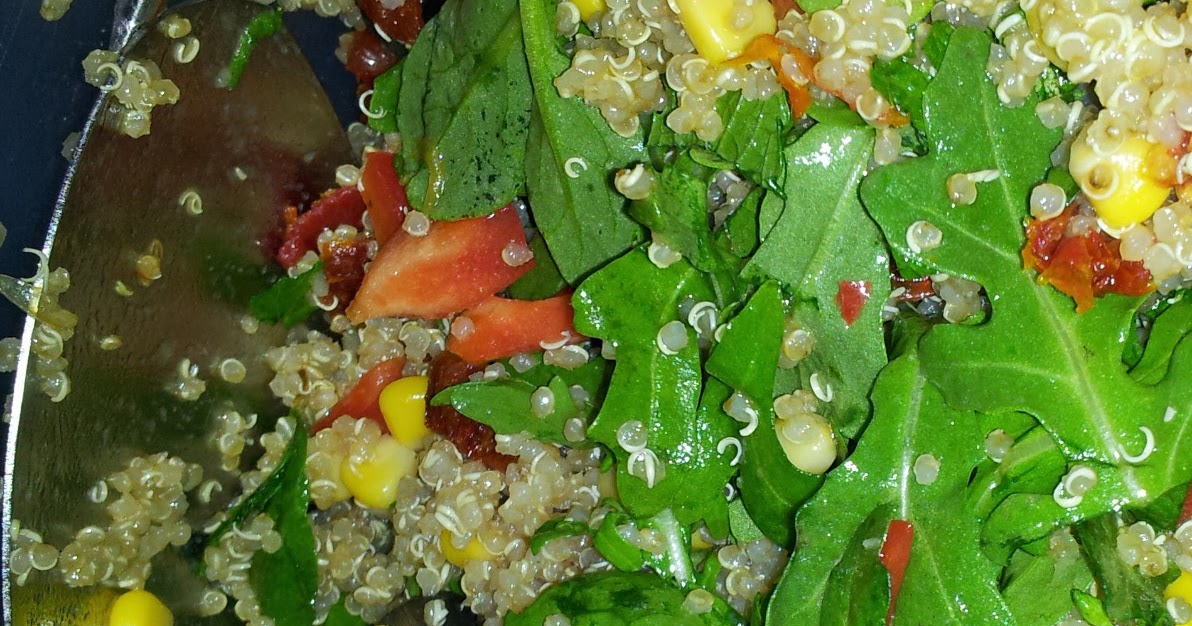 Living on Pulse Quinoa Summer Salad with Sundried tomatoes, Kalamata