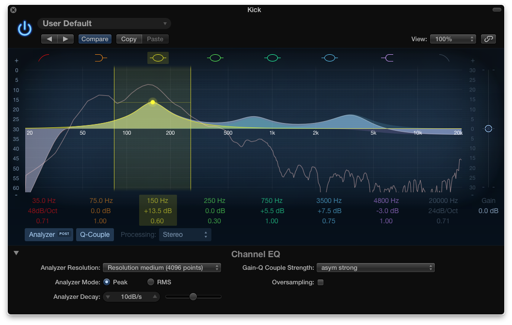 KPOP Style EDM Logic Pro X 10.0.5 새로 업그레이드 된 Channel EQ와 사용법