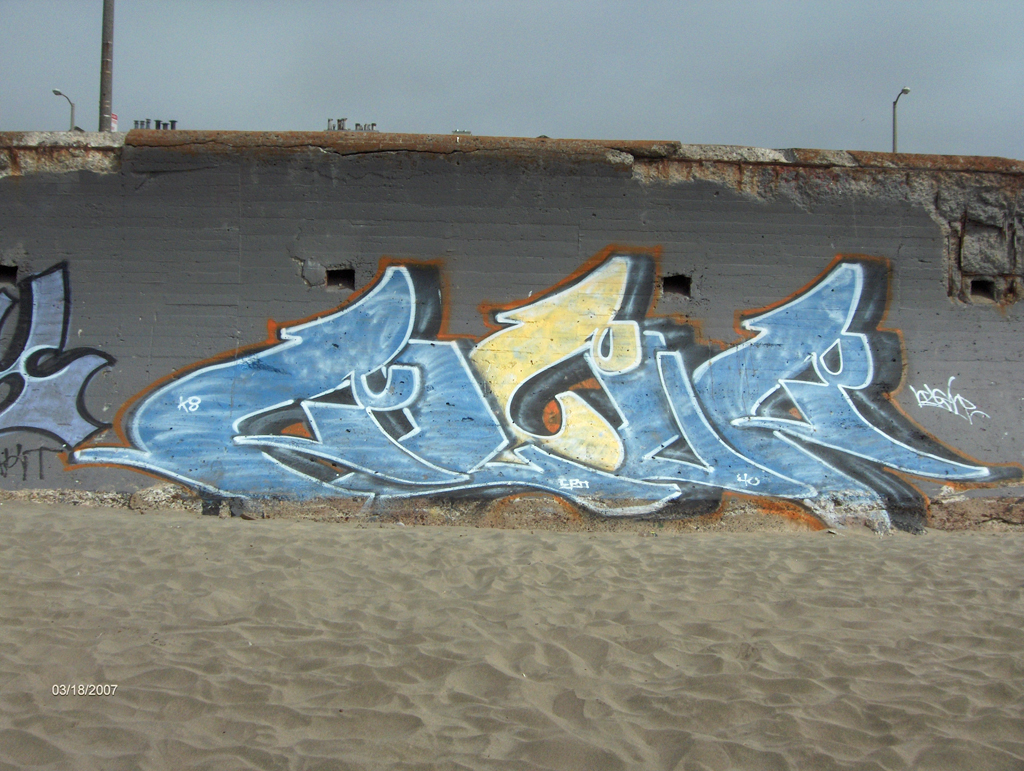 Cool Beach Graffiti Art Designs