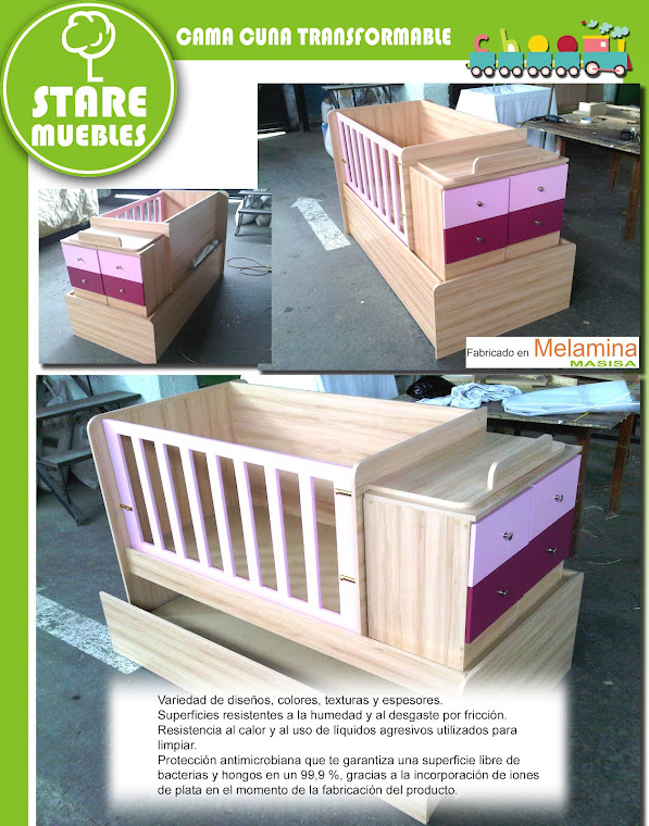 Stare muebles Cama cuna transformable