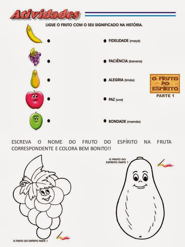 Mônica Rabelo - Ministério Infantil: OS FRUTOS DO ESPÍRITO