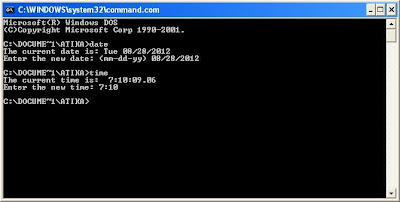 SETTING DATE WITH MS DOS KCSE COMPUTER STUDIES NOTES AND TUTORIALS