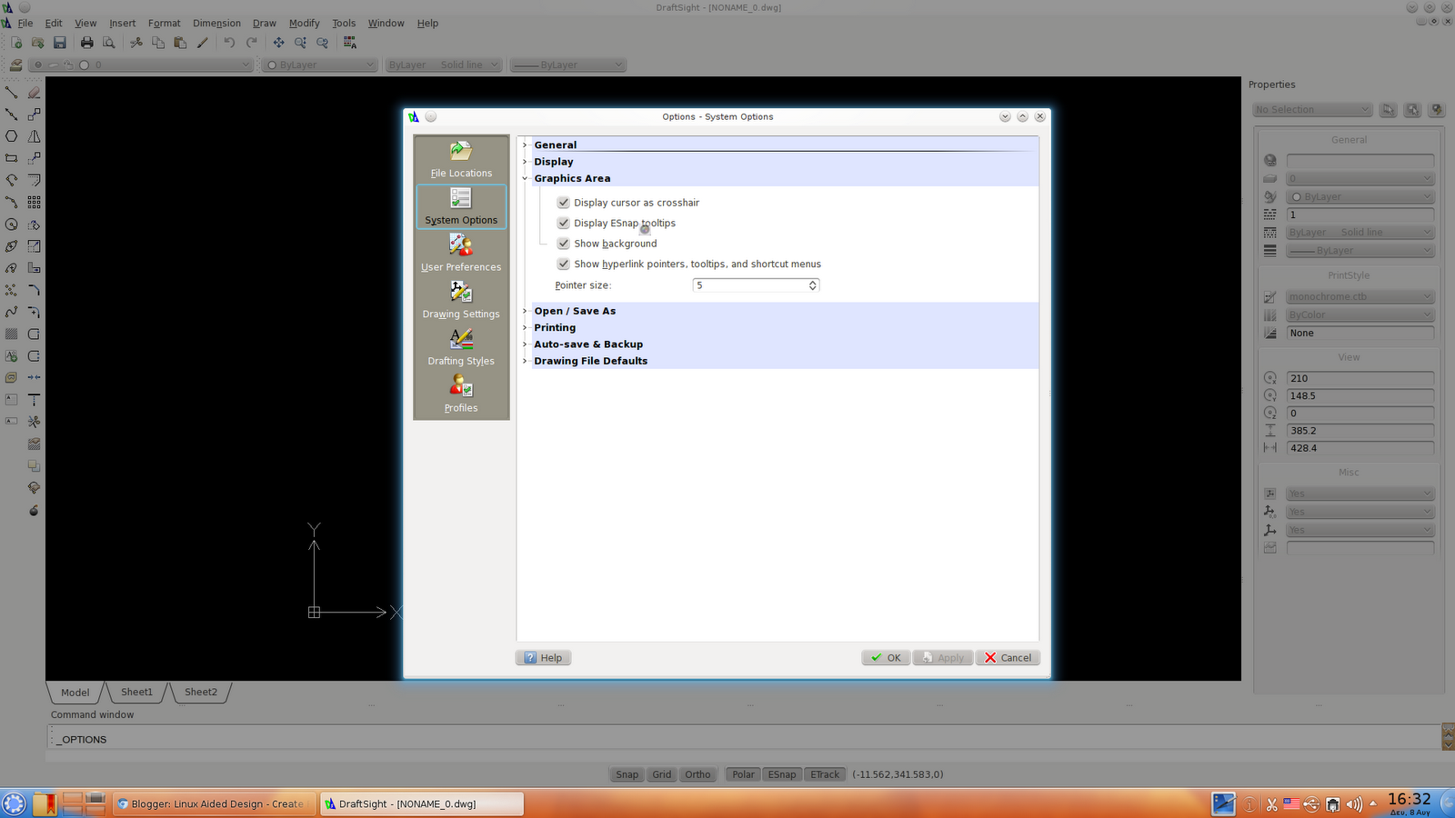 Linux Aided Design Two quick tips for the new DraftSight version